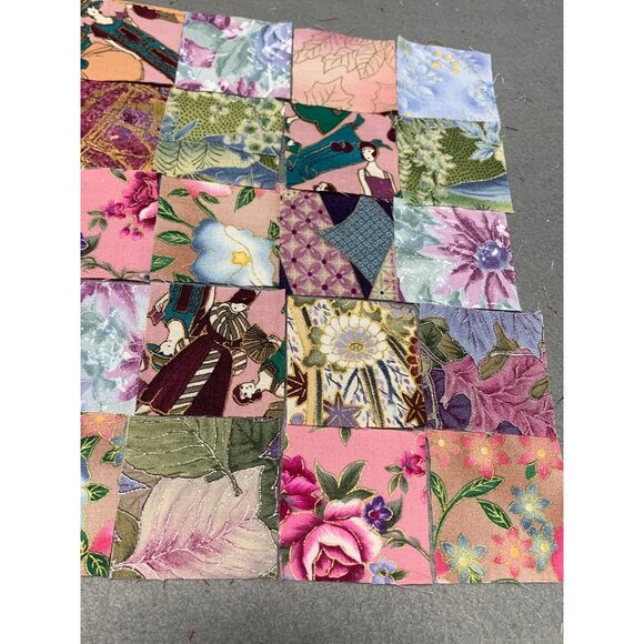 Precut 2" Quilt Squares - 132 Pieces - Cotton with Gold Silver Thread Fabric Sew - Picture 4 of 6